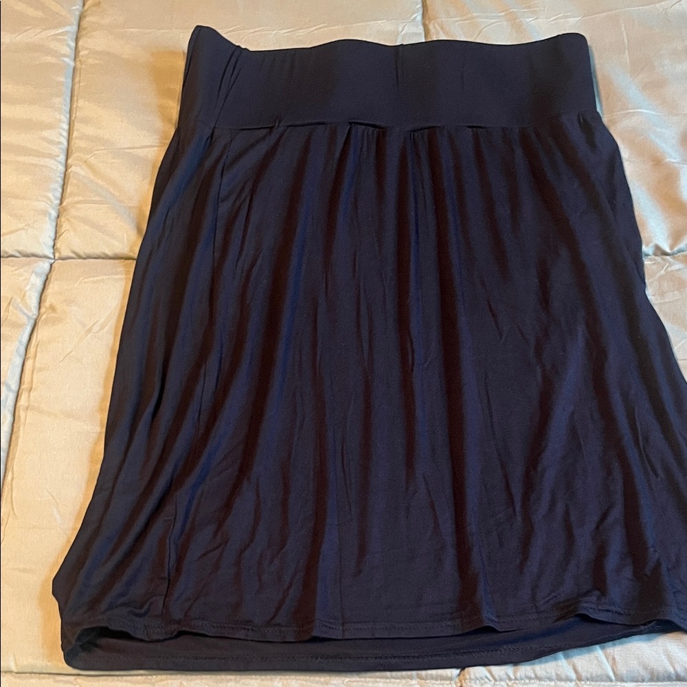 Sociology Black Midi Skirt